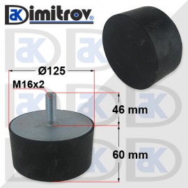 Антивибрационен тампон М16 х Ø 125 х 60 mm